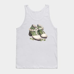 Watercolor St Patricks Day Shoes Tank Top